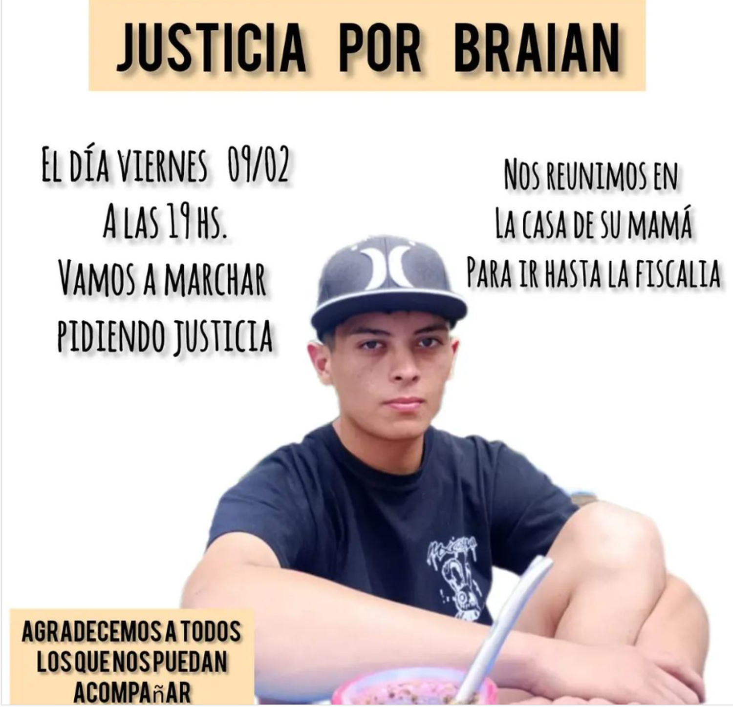 convocatoria marcha braian sosa