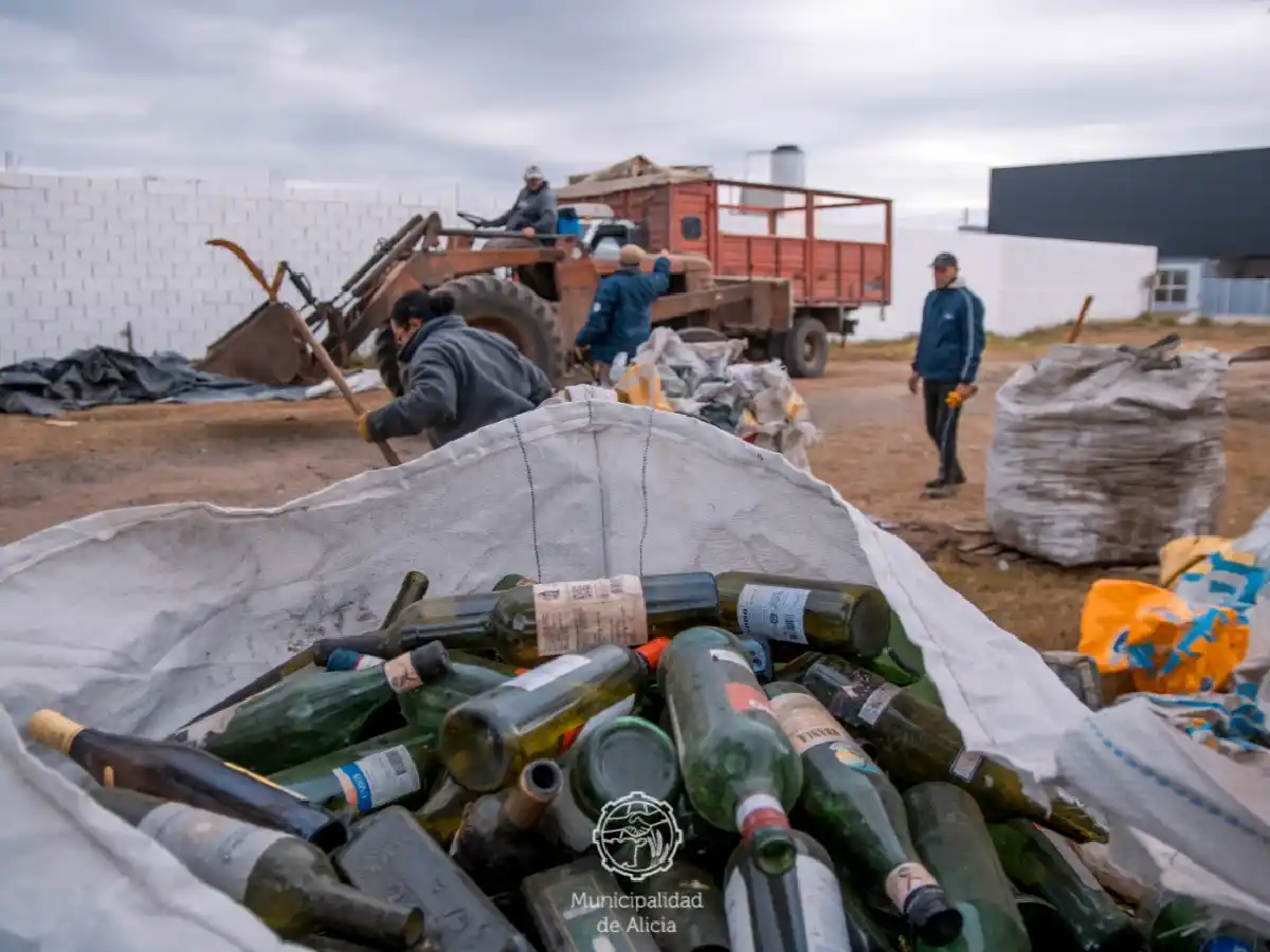 Fabricarán bolitas con vidrio reciclado en Alicia   