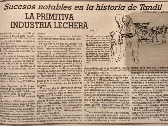 La primitiva industria lechera - Cap. 2