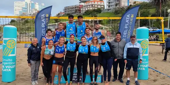 "Chechu" Peralta y Belén Enríquez se quedaron con la Etapa 2 del Circuito Argentino de Beach Volley