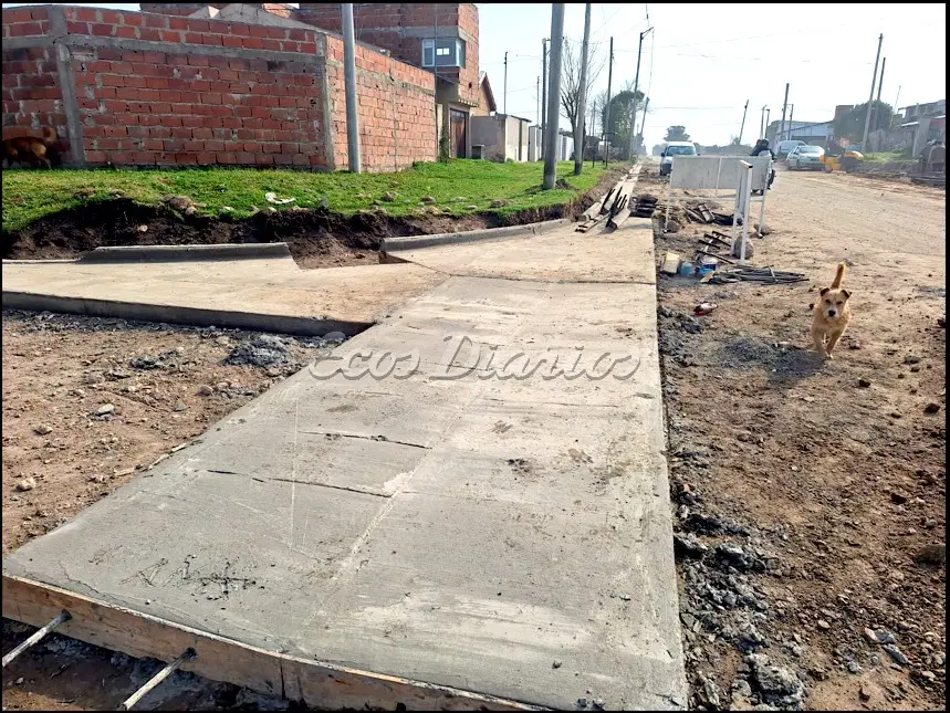 Trabajos. Continúan en un tramo de la avenida 43