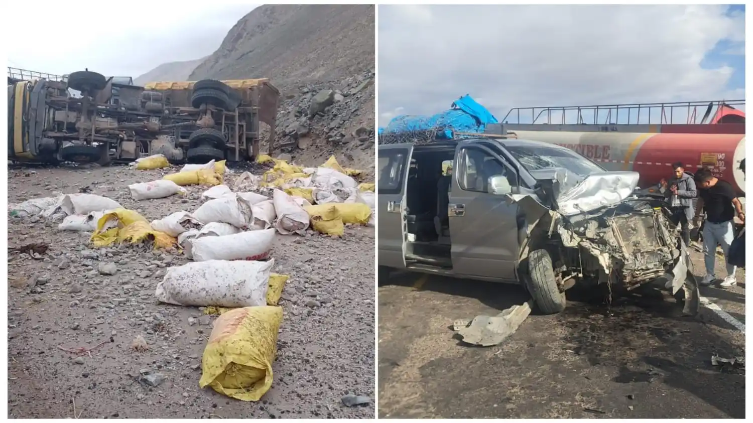 ACCIDENTE DE CARRETERA en Perú deja 11 víctimas fatales tras la caída de una camioneta a un abismo