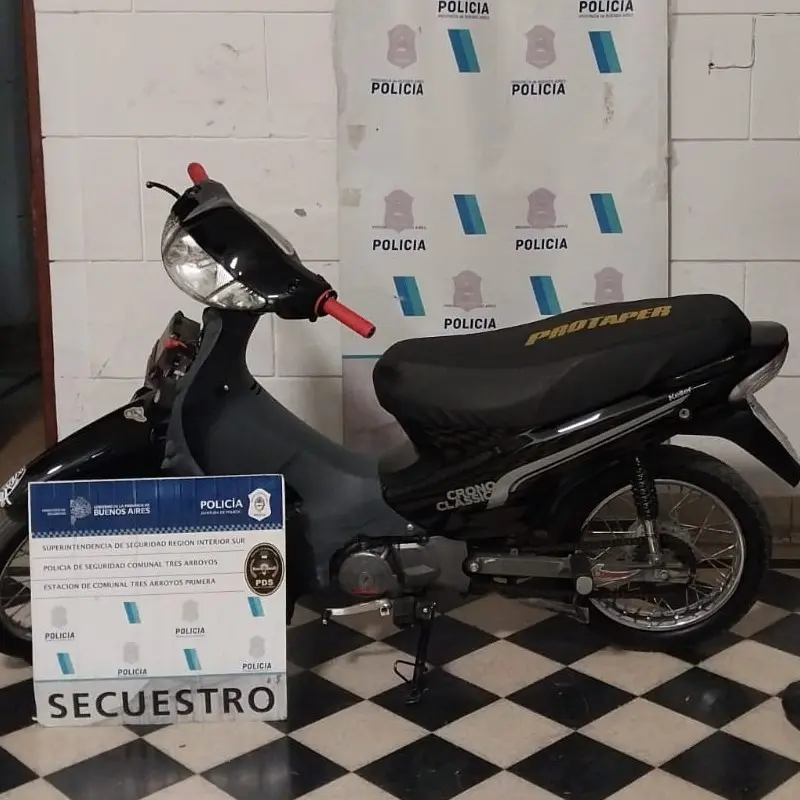 Recupero de motovehículo con pedido de secuestro