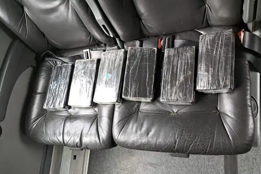 Parte del cargamento que fue secuestrado.