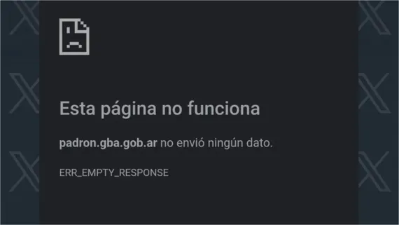 Se cayó el sitio web oficial para consultar el padrón electoral