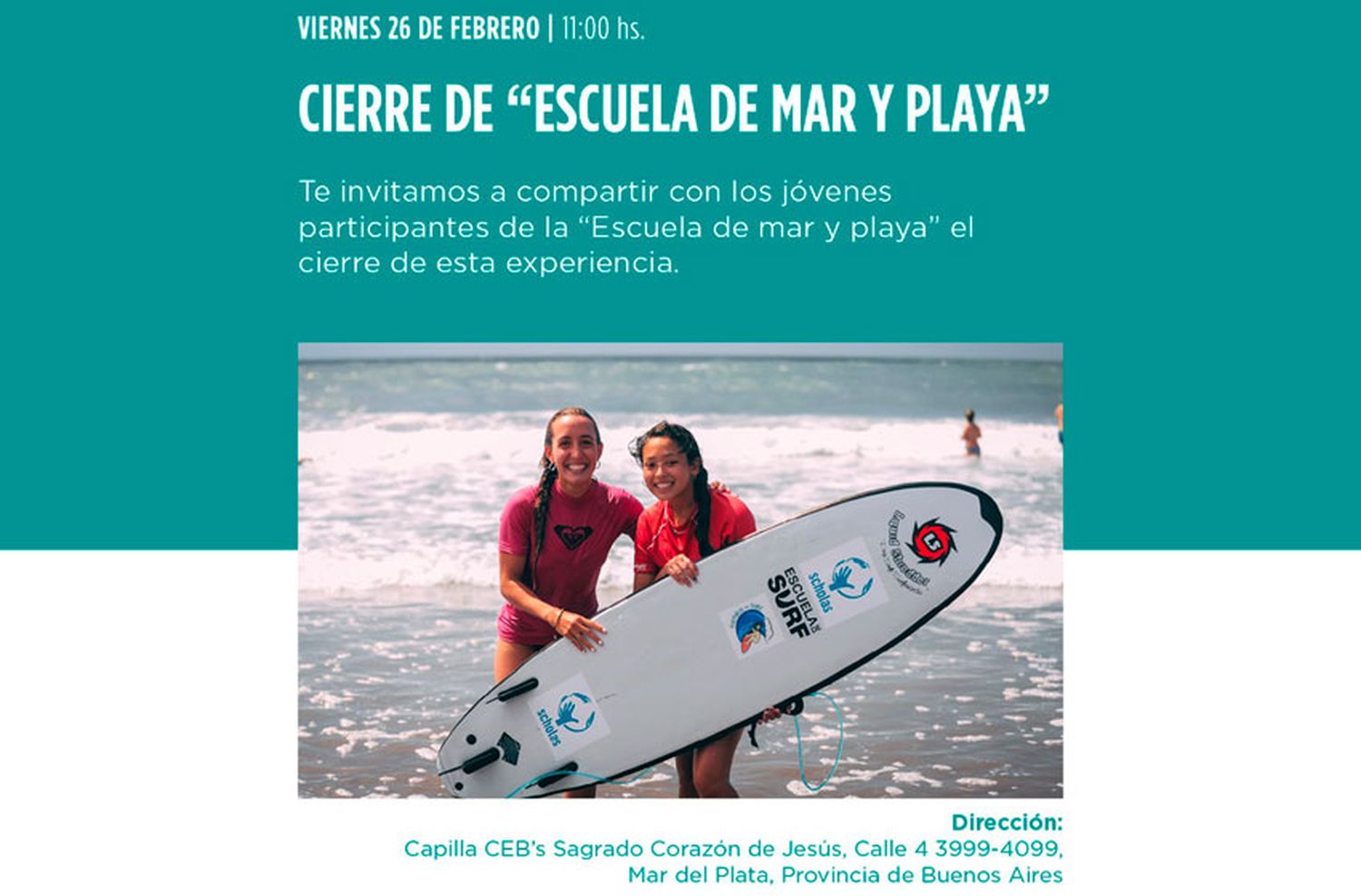 Cierre del primer ciclo de la "Escuela de mar y playa"