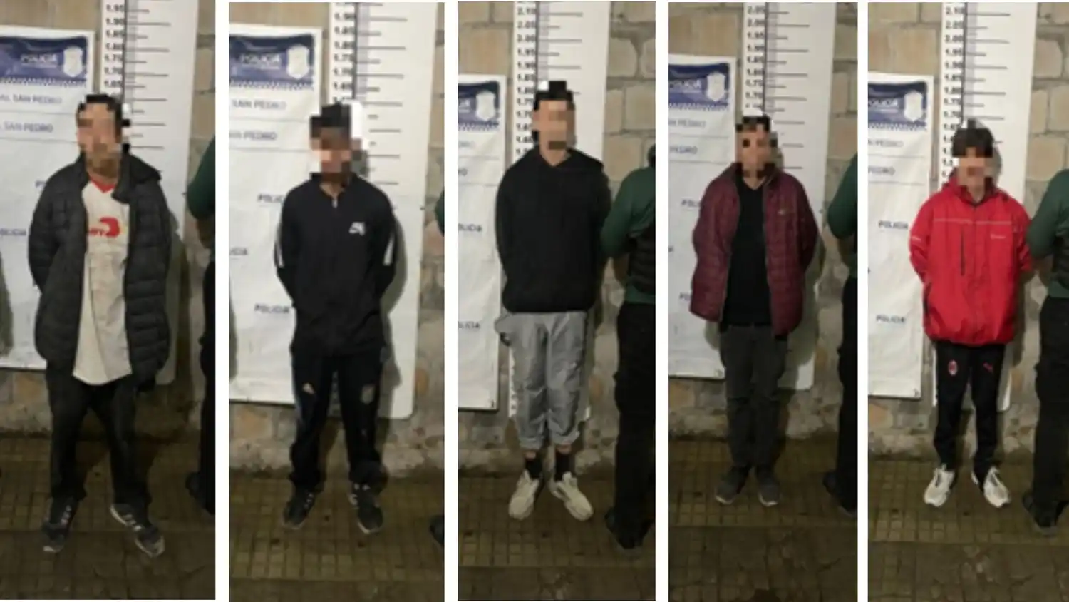 El procedimiento policial tuvo lugar en una vivienda del barrio Los Aromitos. Se detuvieron cinco sujetos.