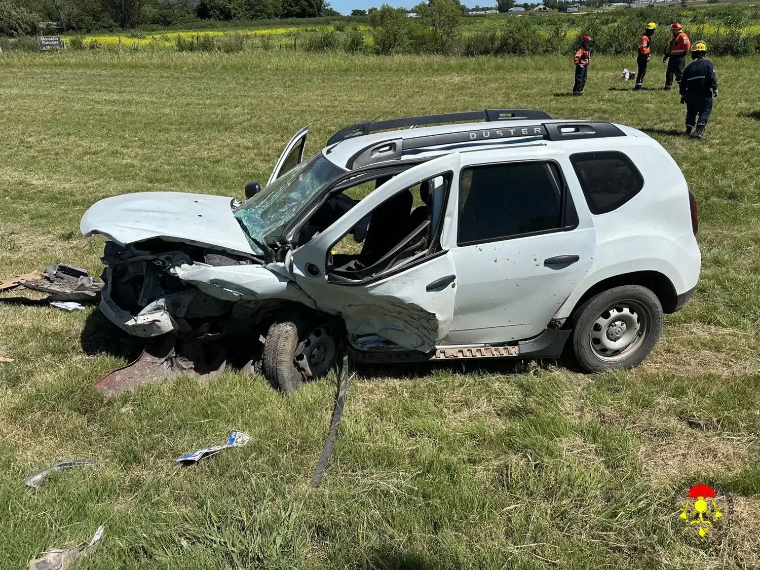 Accidente con lesionados sobre Ruta Nacional 131 en cercanías de la rotonda