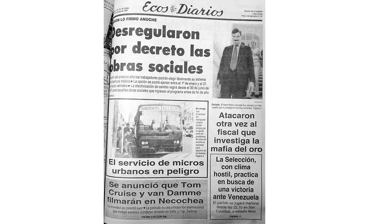 Martes 8 de octubre de 1996
