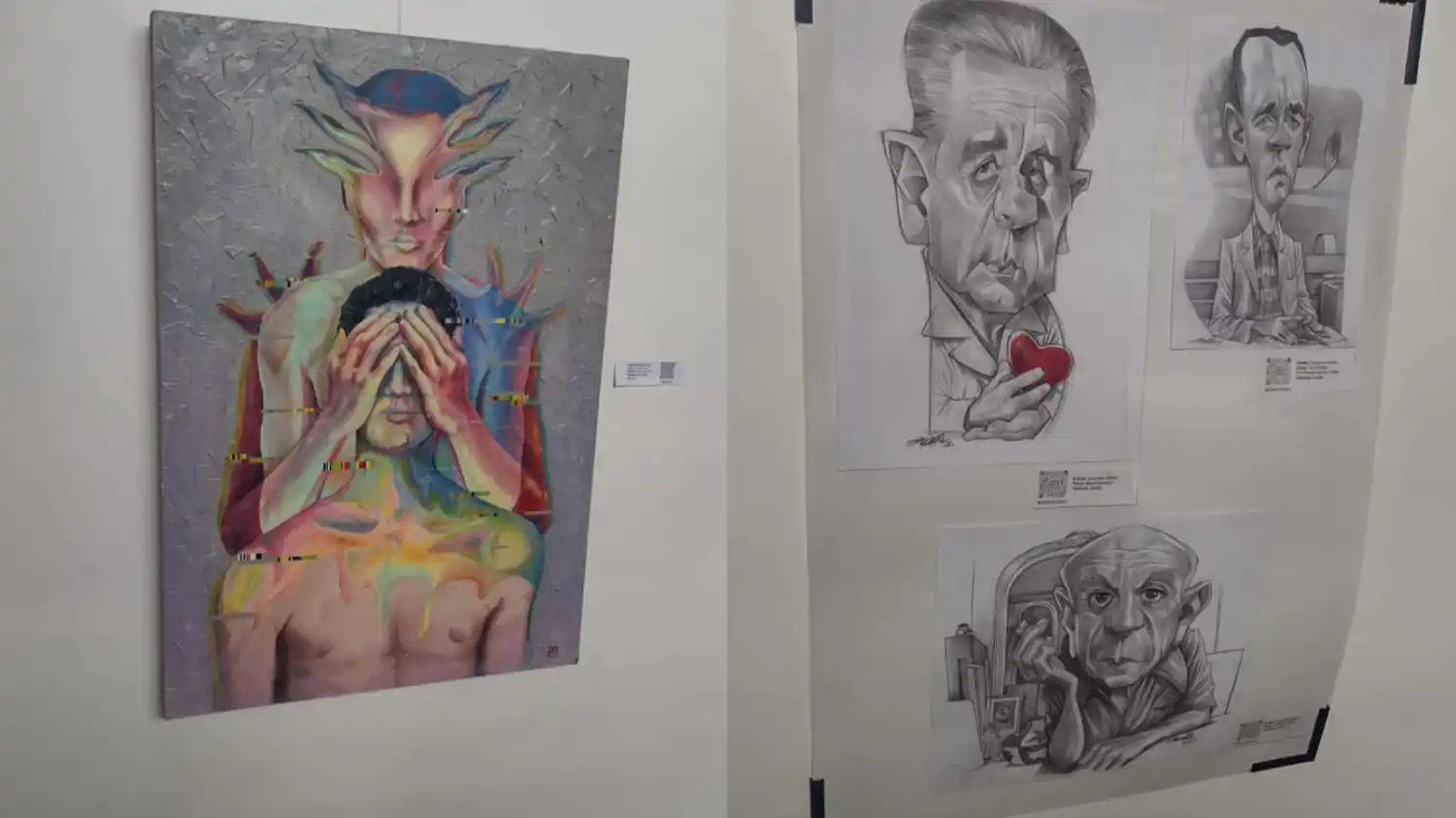 Se trata de una muestra de dos artistas locales.