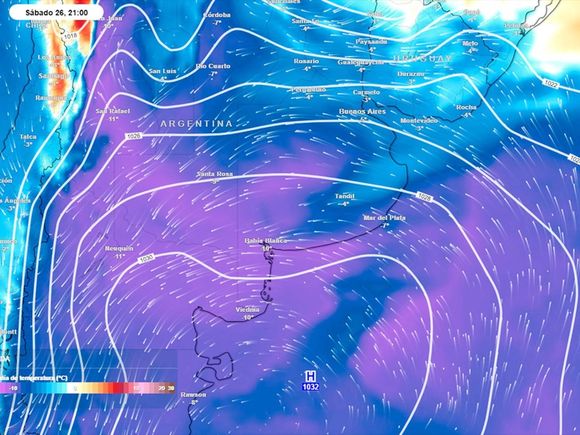 Fuerte descenso térmico afectaría a gran parte del país