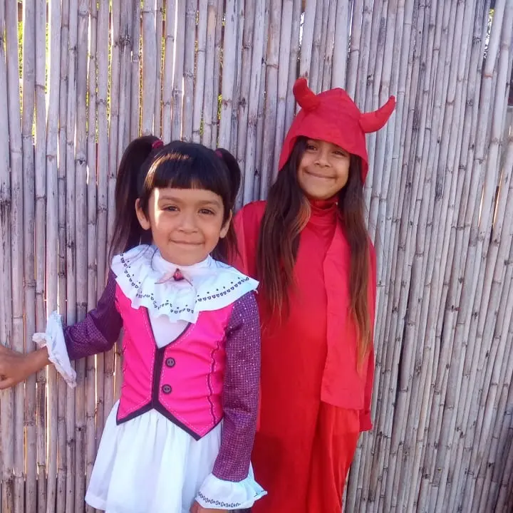 ¡Alahi y Naomi se disfrazaron para Halloween!
