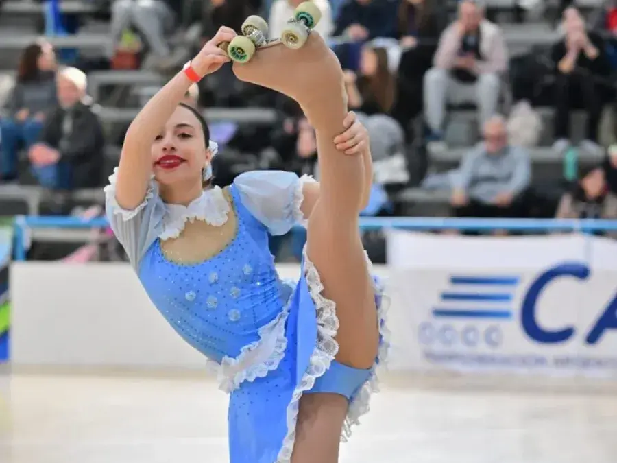 Delfina Peralta, patinadora de Atlético de Rafaela. Foto: AR