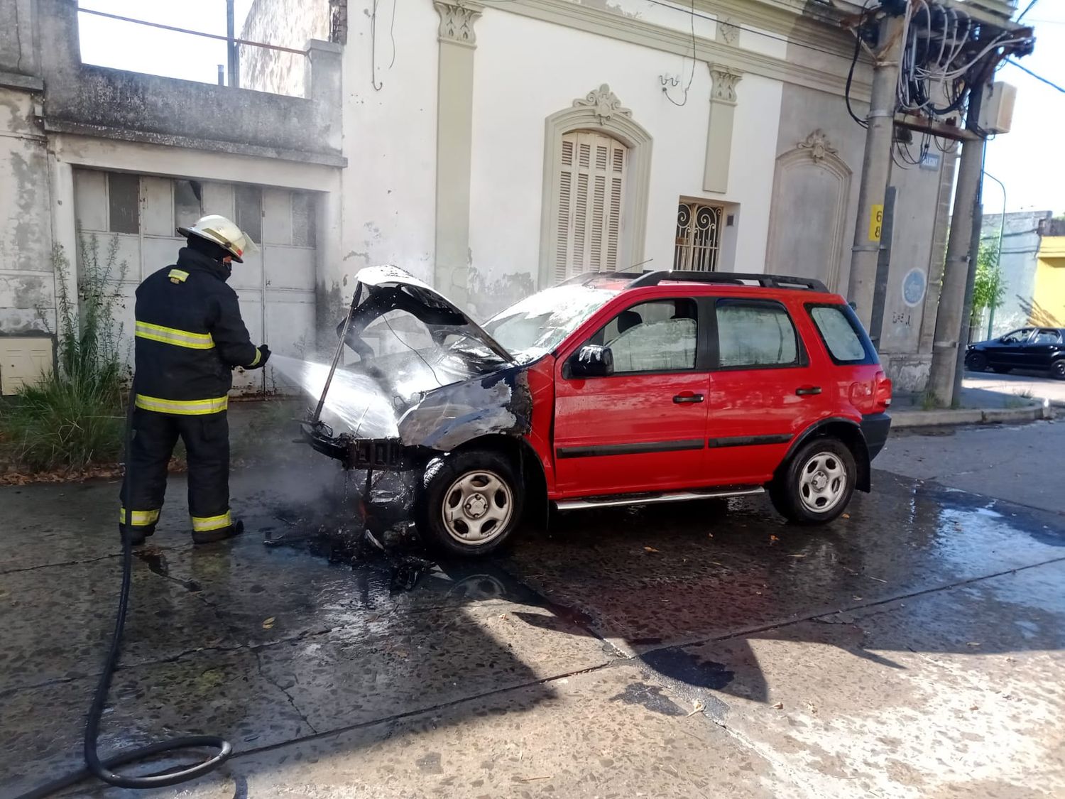 auto incendiado