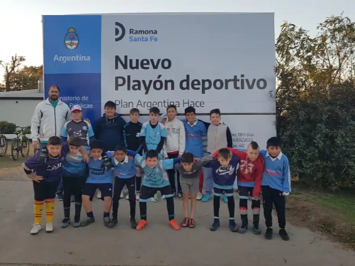 Comenzó a construirse el playón deportivo en Ramona 