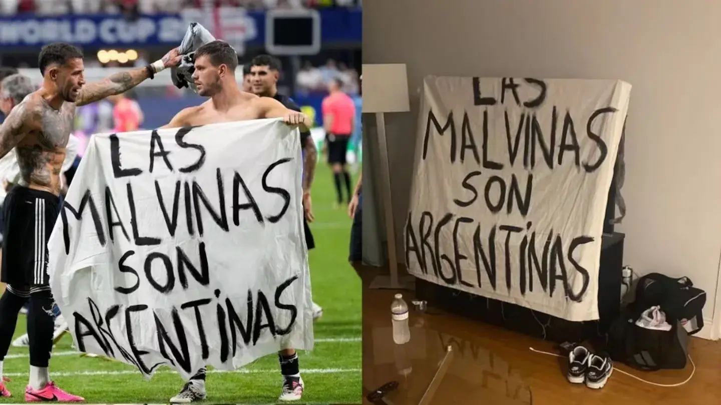 El hincha que creó la bandera de Malvinas contó cómo logró ingresarla al estadio