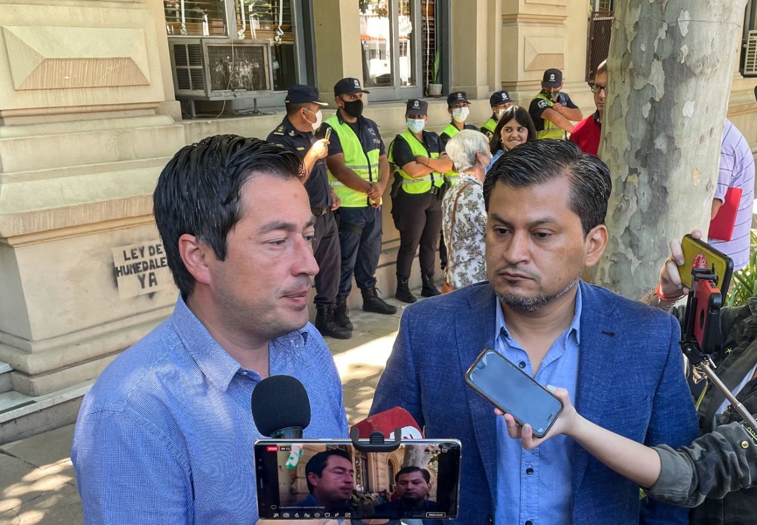 Con el foco puesto en las obras viales, Nardini e Insaurralde visitaron San Pedro