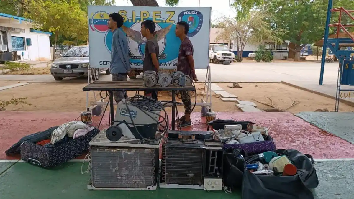 ¡LADRONES DE RESIDENCIAS! Capturados responsables de robo masivo en Zulia (+Fotos)