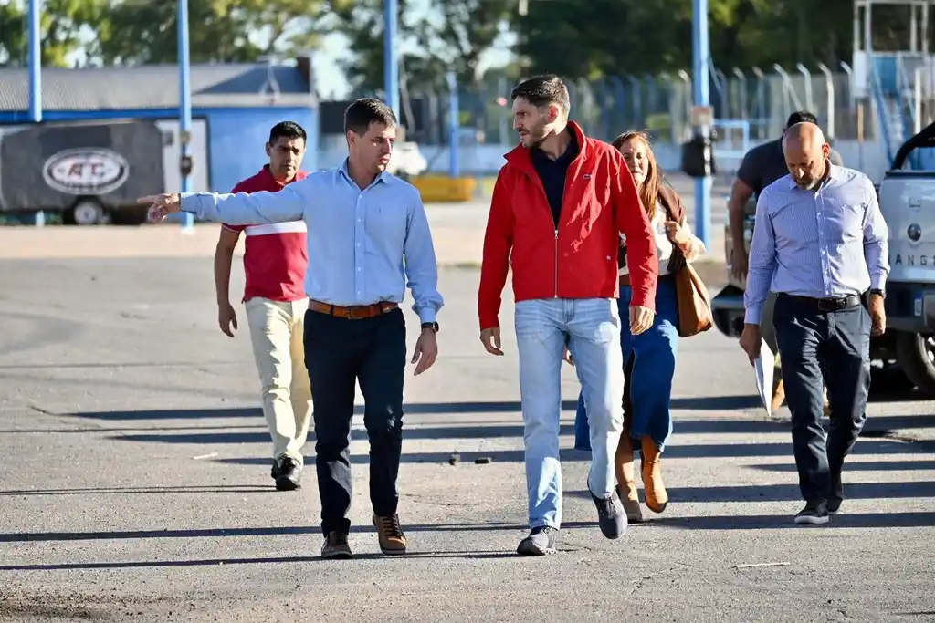 Junto al gobernador , el intendente Viotti recorrió el autódromo Ciudad de Rafaela