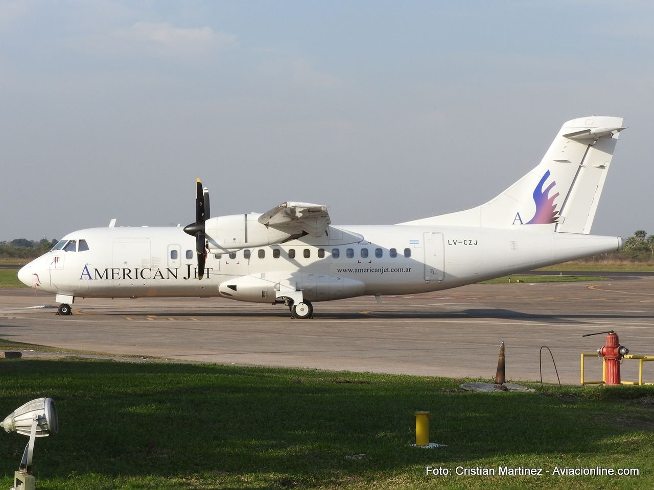 [Foto de la semana] ATR 42-320 LV-CZJ de American Jet en el aeropuerto de Formosa, por Cristian Martinez
