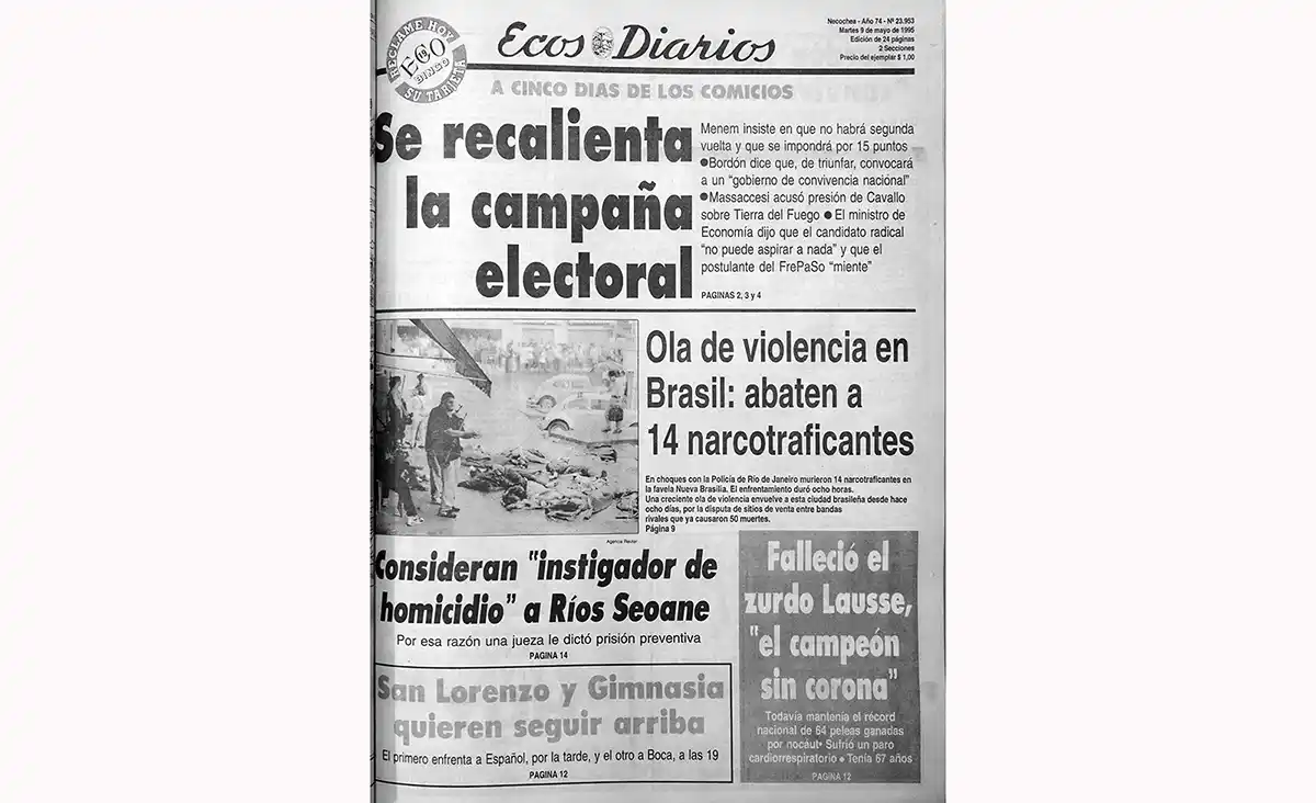 Martes 9 de mayo de 1995