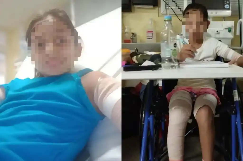 La nena estuvo internada varios días en sala de terapia intensiva.