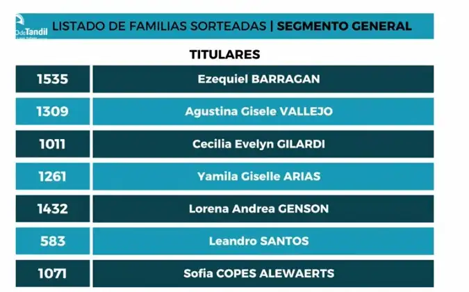 Ganadores sorteo viviendas - 5