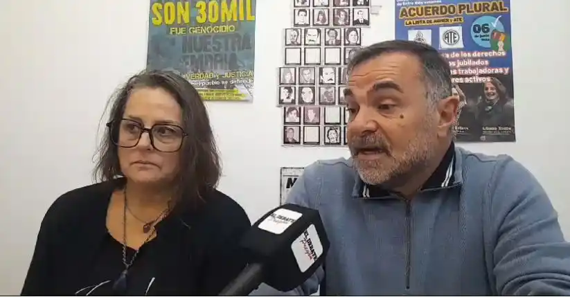 Liliana Toobe junto a Fabián Peccin.