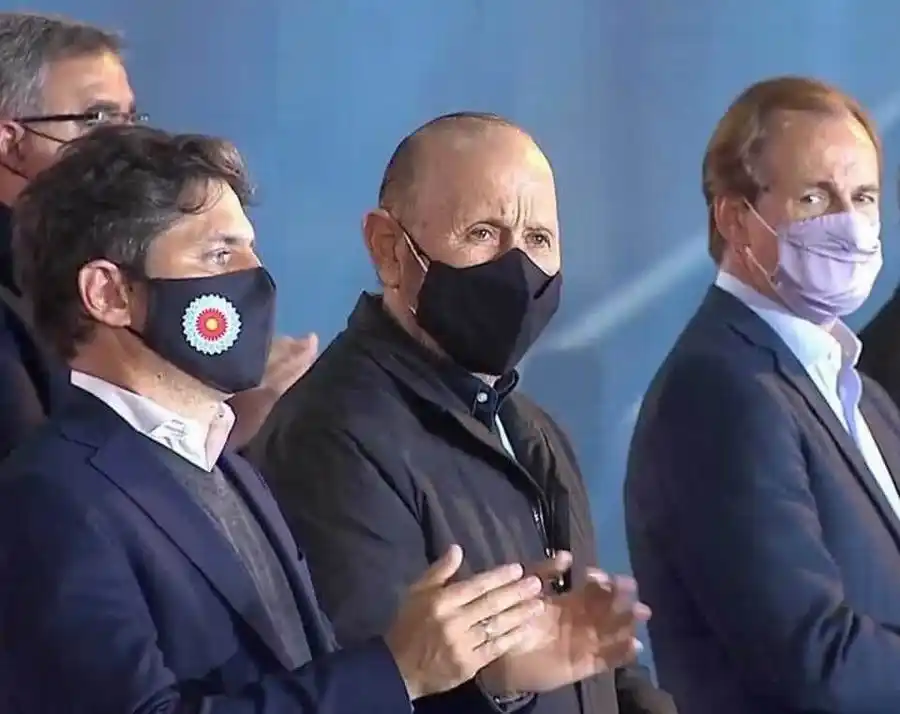 Gildo Insfrán acompañó al presidente en el cierre nacional del Frente de Todos