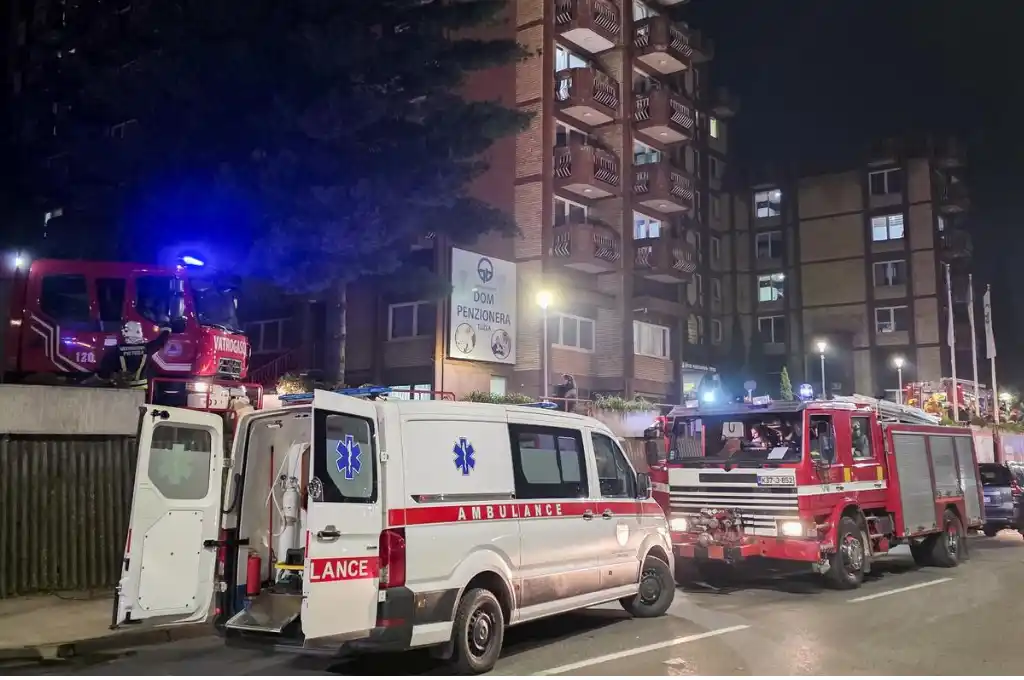 FOTO: Autoridades bosnias reportan 11 muertos y más de 30 heridos en el incendio en casa para ancianos