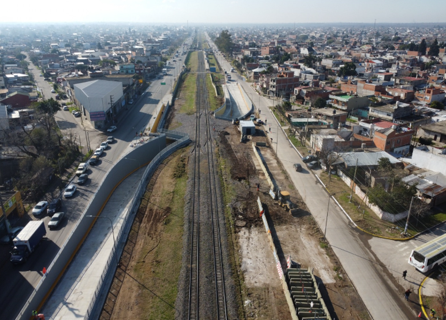 Massa, Giuliano y Espinoza inauguraron dos pasos bajo a nivel en La Matanza