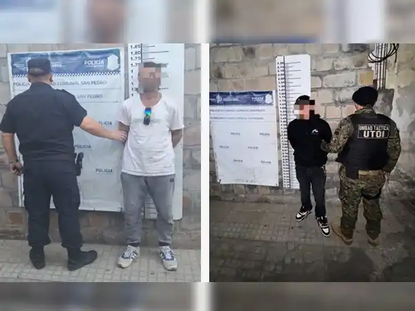 Los dos aprehendidos estan vinculados a causas de robo y tentativa de robo.