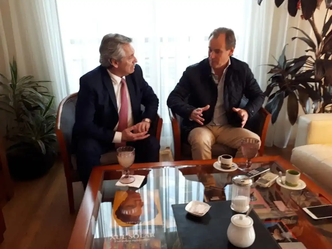 Bordet se reunió con Alberto Fernández y le dio su apoyo