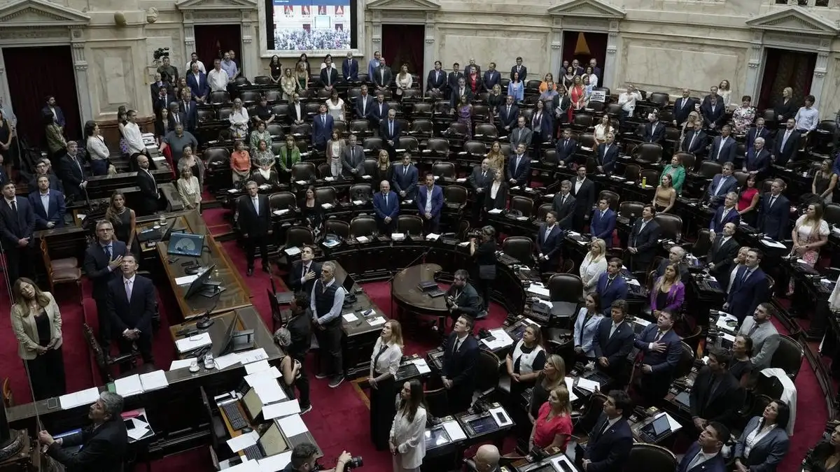 La Cámara de Diputados durante el debate de la Ley Penal Juvenil.