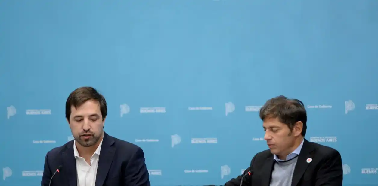 Axel Kicillof y Nicolás Kreplak, gobernador y ministro de Salud de la provincia de Buenos Aires, respectivamente.