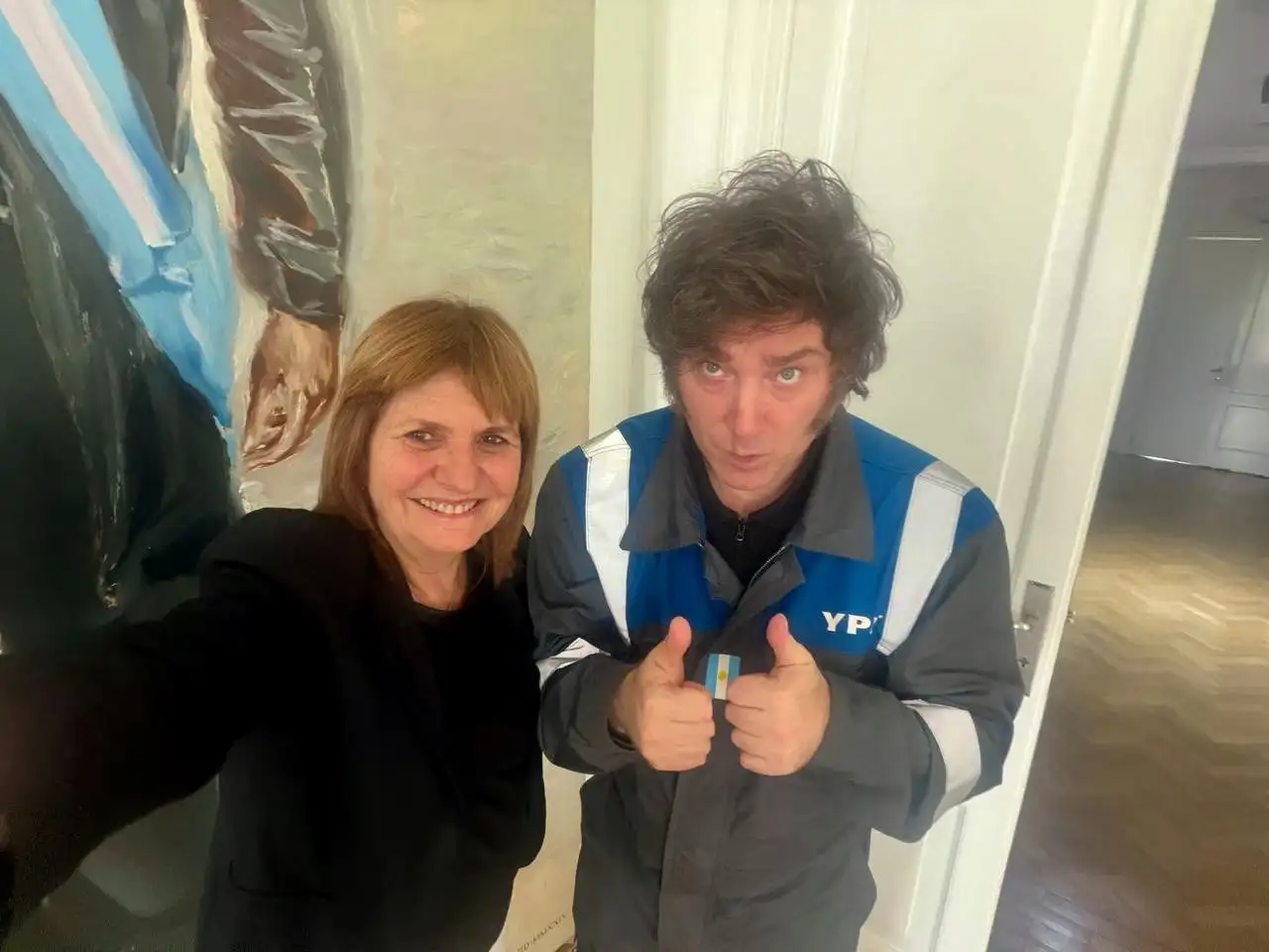 Patricia Bullrich y Javier Milei.