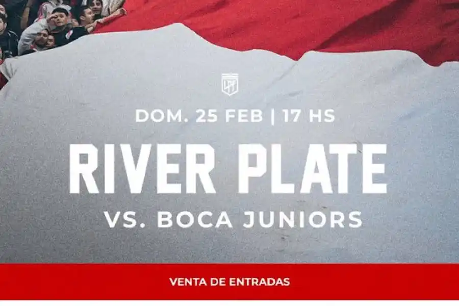 River anunció la venta de entradas del Superclásico 