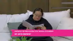 María Etcheber y su reflexión sobre compartir