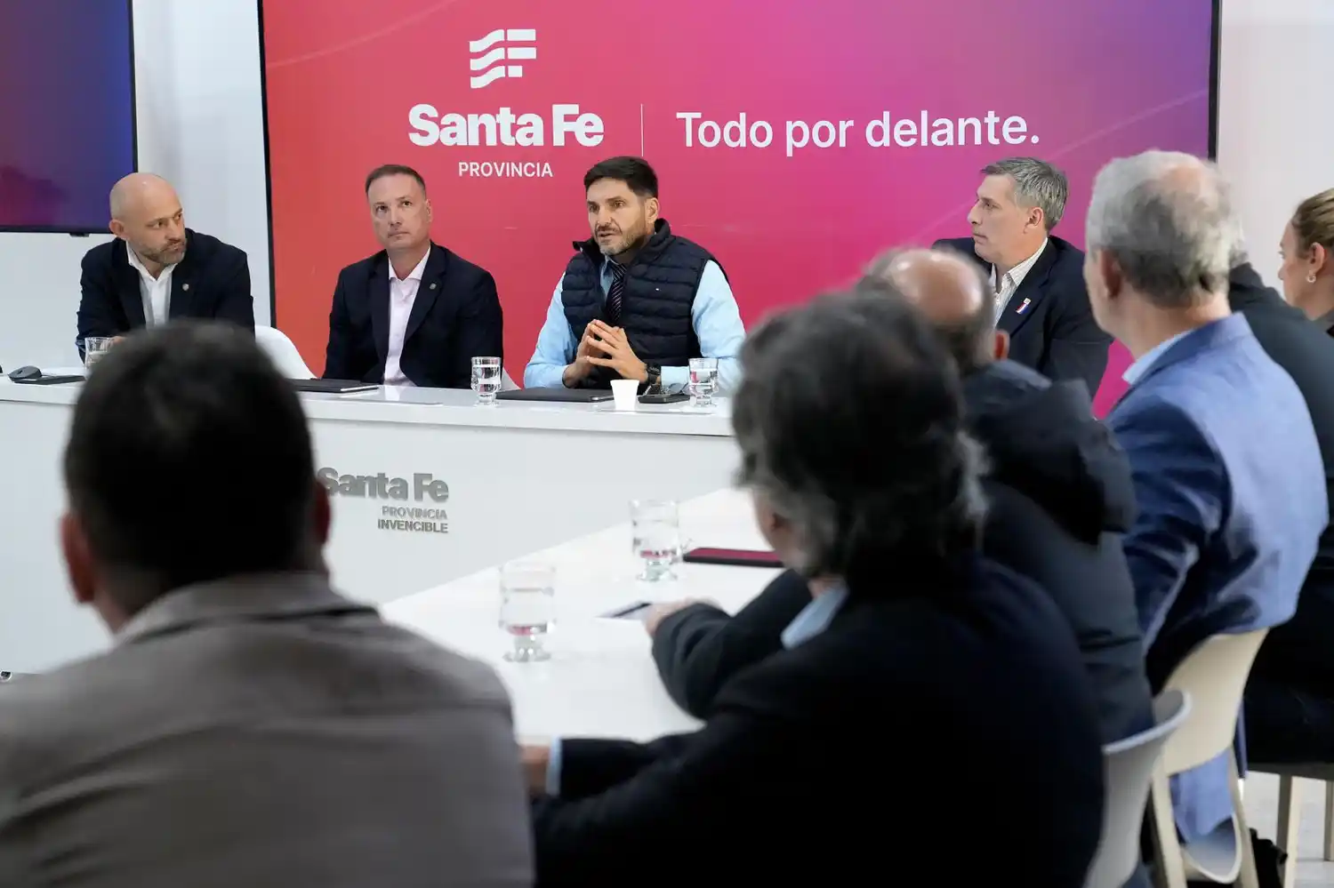El encuentro tuvo lugar en la sede gubernamental de la ciudad de Rosario