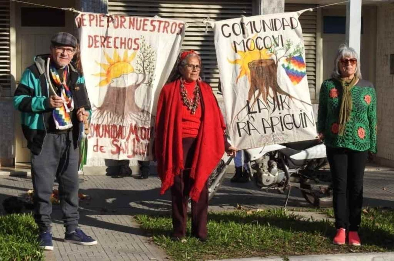 Representantes de la comunidad mocoví estuvieron en Reconquista. Foto: Norte24