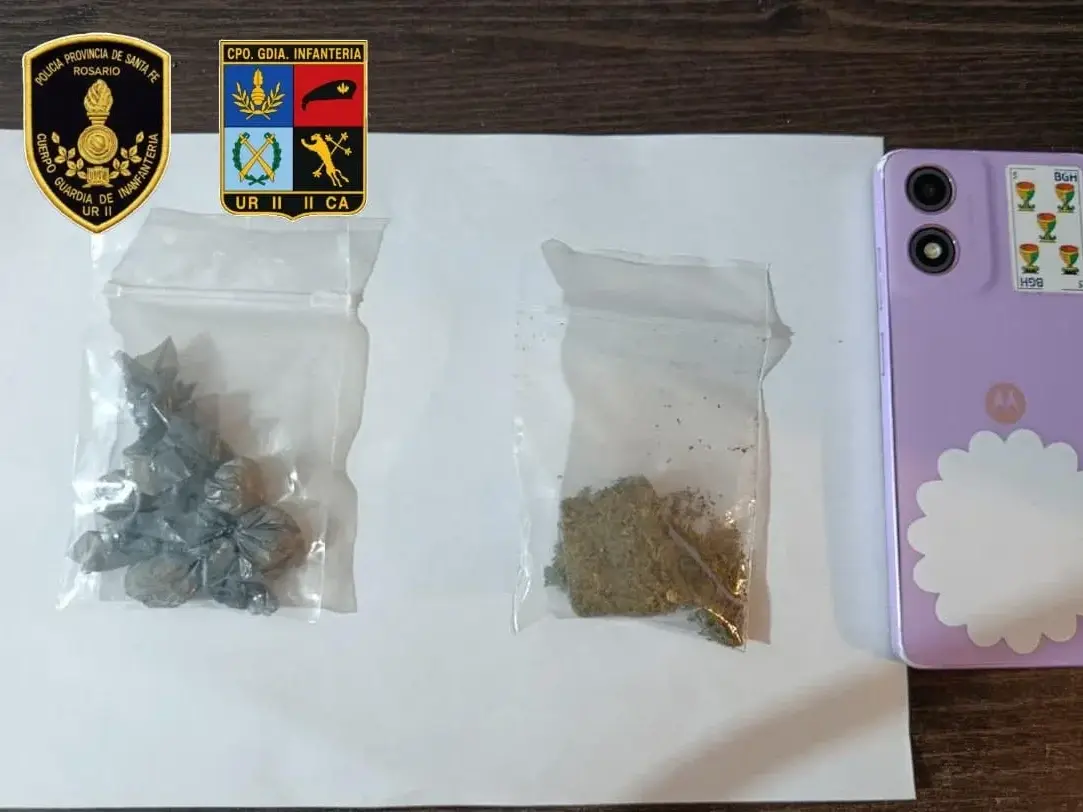 Un hombre cayó detenidos con dosis de cocaína y un trozo de marihuana en la zona oeste