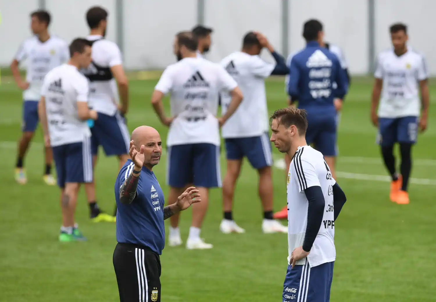 Sampaoli ya tiene definido el equipo para el debut