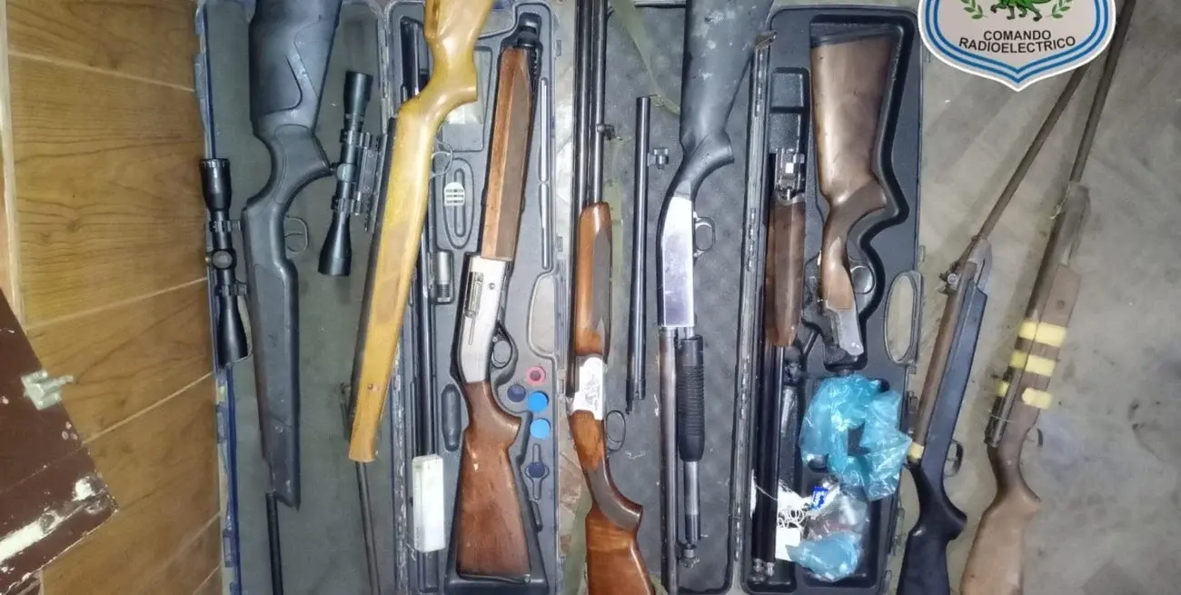 Violencia de género: hallaron un arsenal en la casa de un sujeto denunciado por amenazas y agresiones físicas