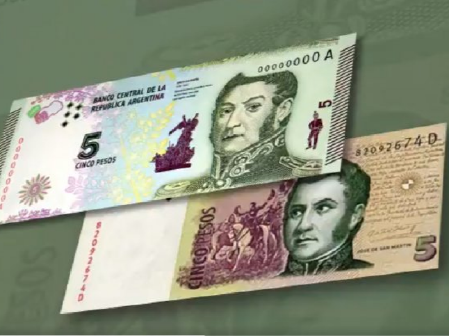 El billete de $5 dejará de circular en febrero