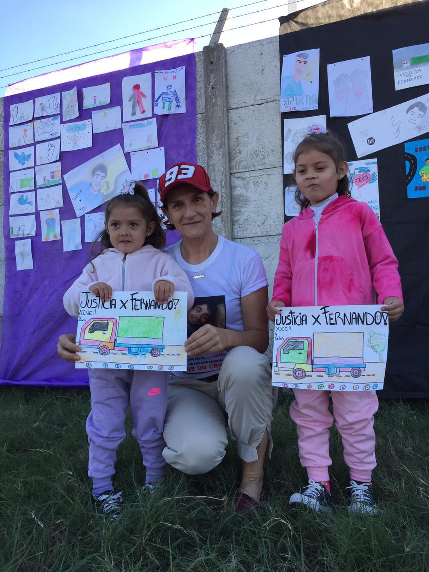 Los niños homenajearon a Fernando Iván Francovich a cinco meses de su homicidio