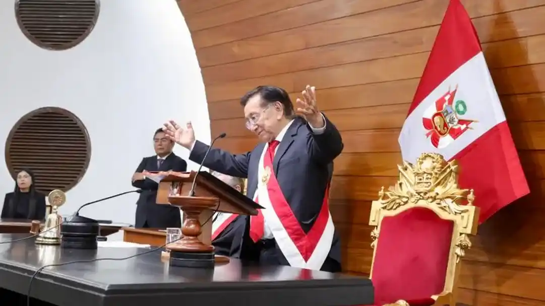 El presidente interino de Perú, José Balcázar.