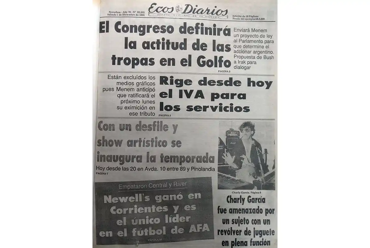 Sábado 1 de diciembre de 1990