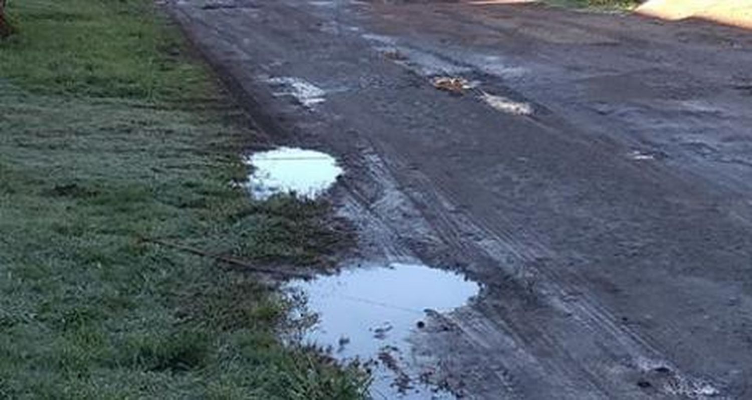 Calles rotas: “Ya no se puede más”