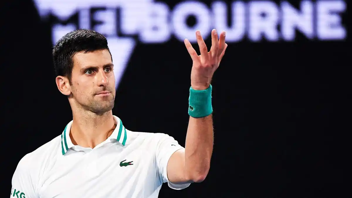 Otros tiempos, con Djokovic jugando en Melbourne.