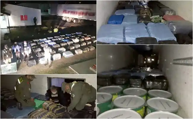 Por ruta 9: Trasladaban más de una tonelada de hojas de coca ocultos entre tambores de jugo de limón